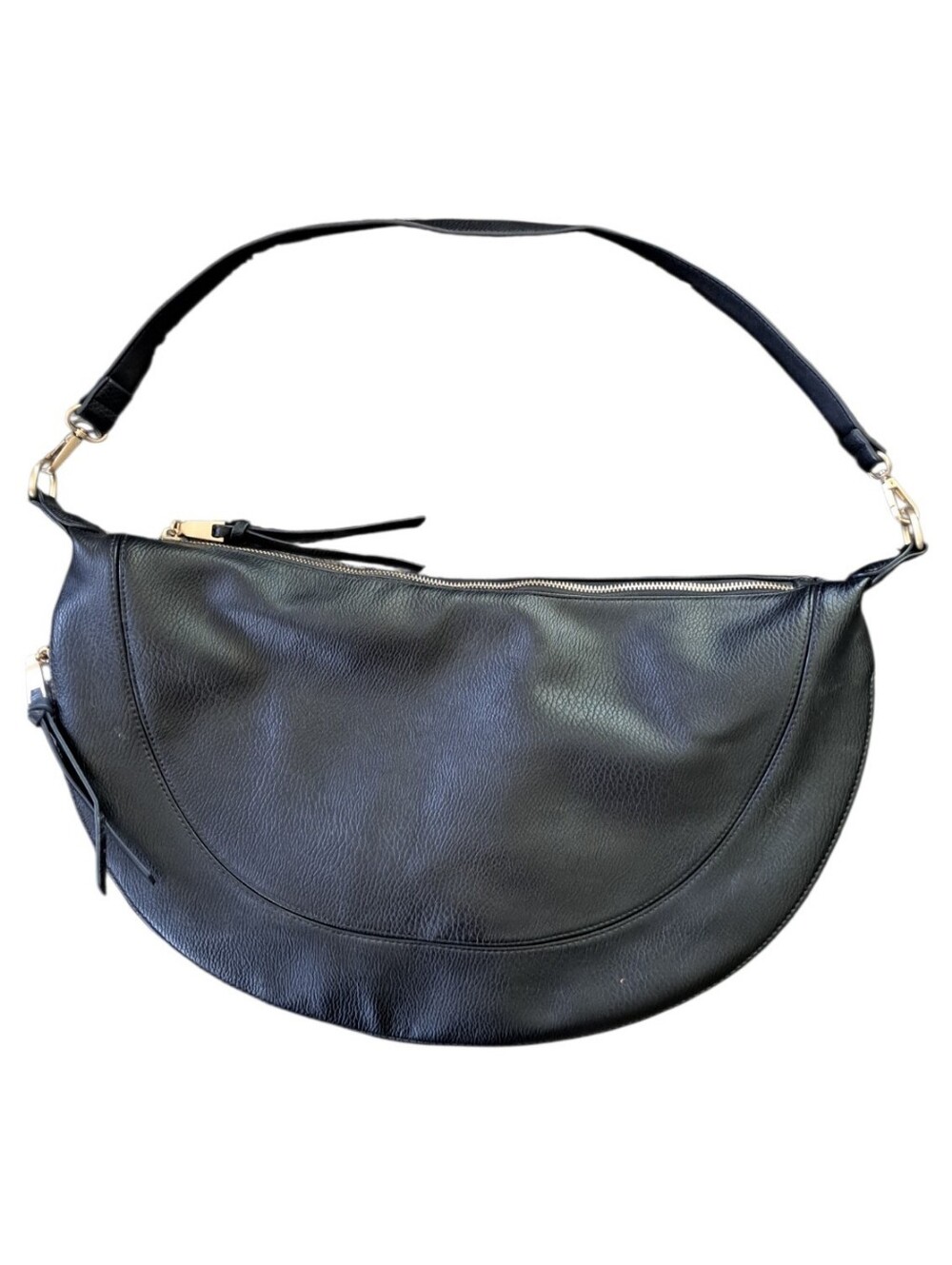 Anthropologie Urban Original Slochy Luna Half Moon Bag Black